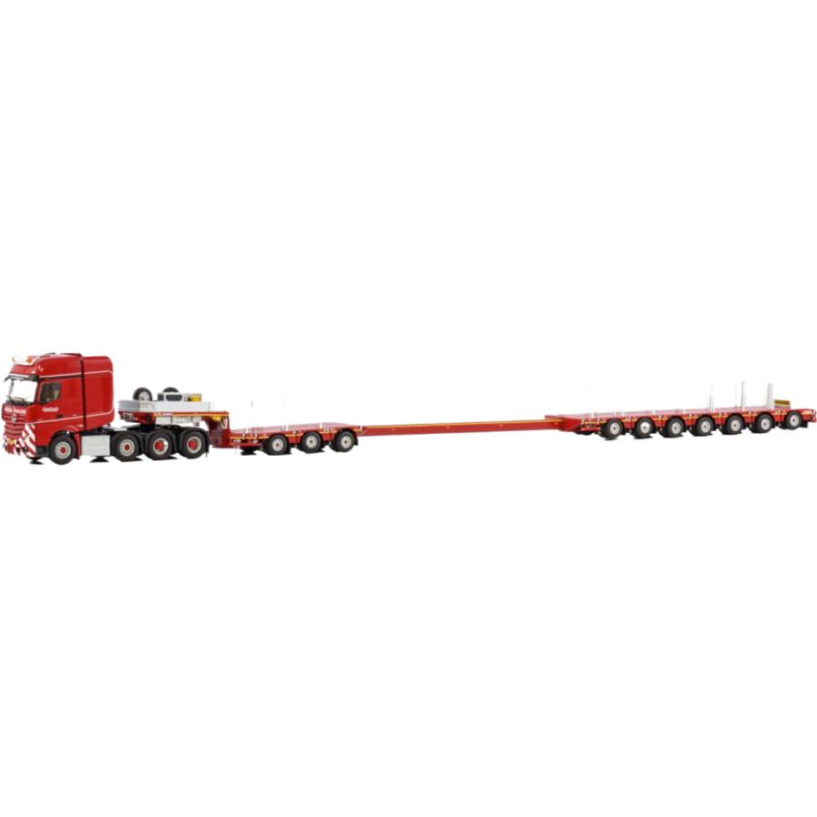 WSI MODELS 1/50 ACTROS NOOTEBOOM トレーラー Nooteboom Red Line Mercedes-Benz Actros MP5 トラクタヘッド / WSI 1