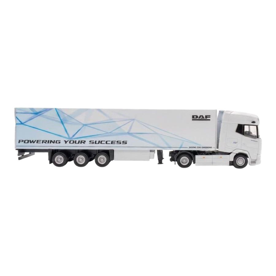 DAF XG+ エレクトリック ボックスセミトレーラー / WSI 1/50 ミニカー トラック模型 | 