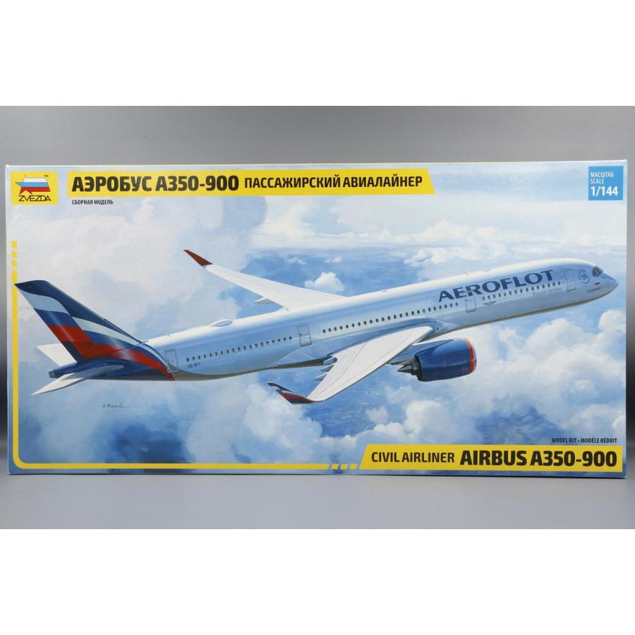 Airbus A350-900 エアバス 組み立てプラモキット模型 飛行機 /ZVEZDA 1