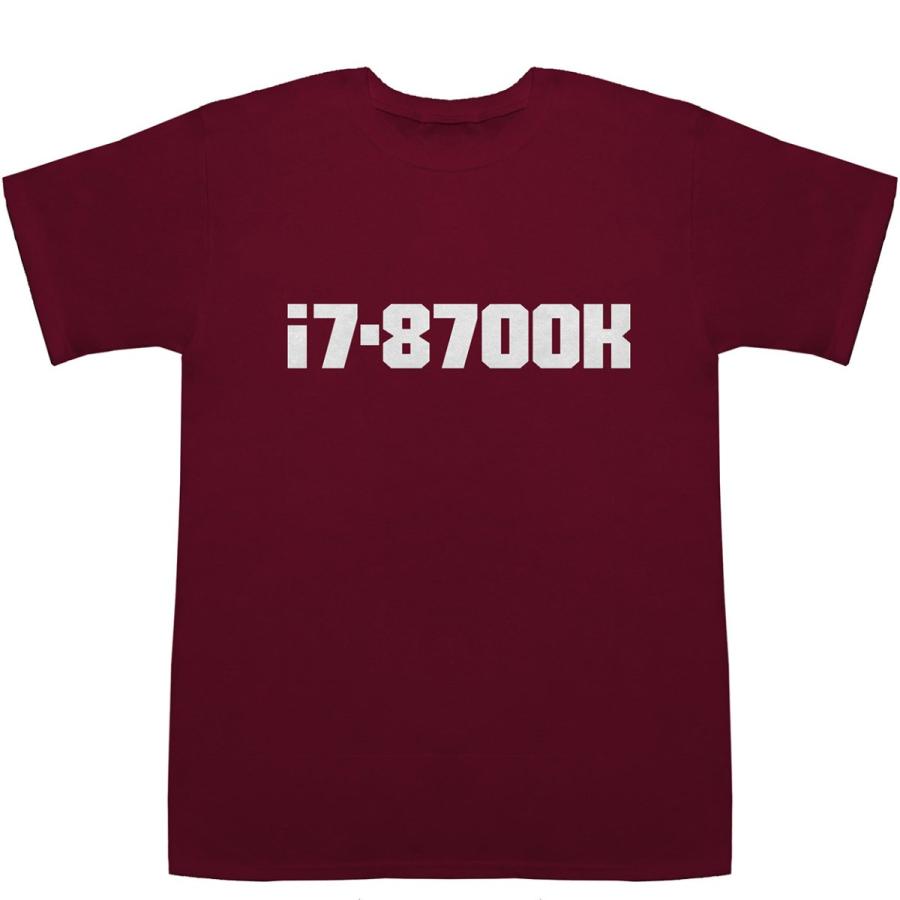 i7-8700k T-shirts【コンピューター】【intel インテル CPU】【Ｔシャツ】【ティーシャツ】｜bass-controll｜05