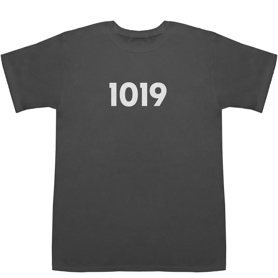 1019 T-shirts【Tシャツ】【ティーシャツ】【数字】【年代】【品番】【西暦】｜bass-controll｜04