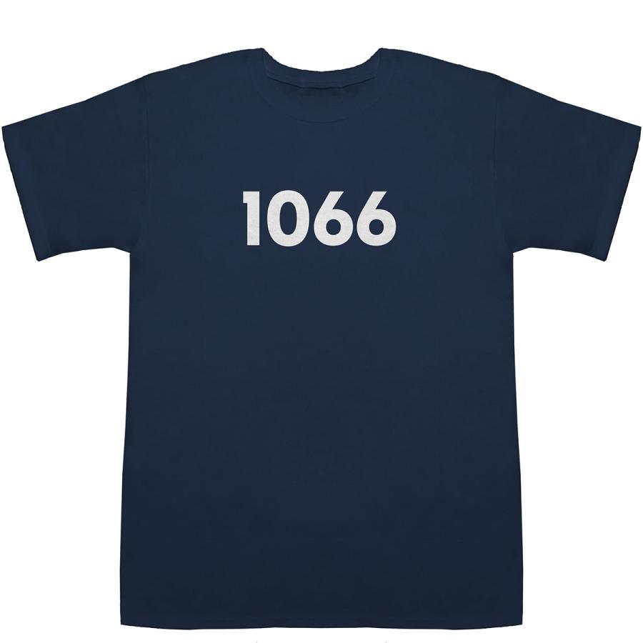 1066 T-shirts【Tシャツ】【ティーシャツ】【数字】【年代】【品番】【西暦】｜bass-controll｜03
