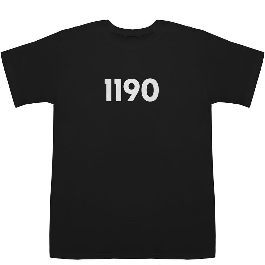 1190 T-shirts【Tシャツ】【ティーシャツ】【数字】【年代】【品番