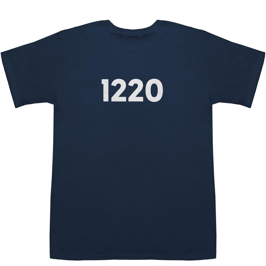 1220 T-shirts【Tシャツ】【ティーシャツ】【数字】【年代】【品番