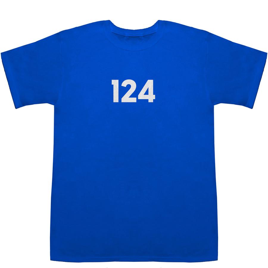 124 T-shirts【Tシャツ】【ティーシャツ】【数字】【年代】【品番