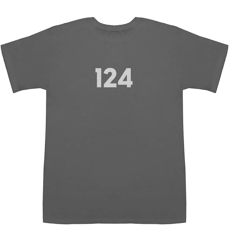 124 T-shirts【Tシャツ】【ティーシャツ】【数字】【年代】【品番