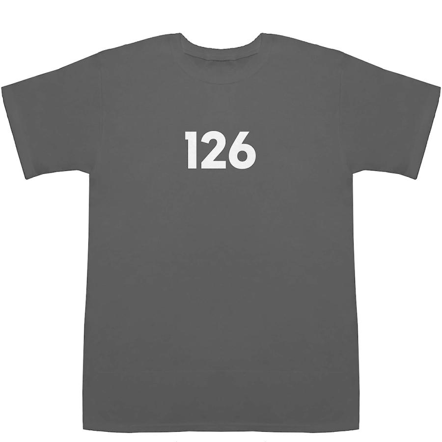 126 T-shirts【Tシャツ】【ティーシャツ】【数字】【年代