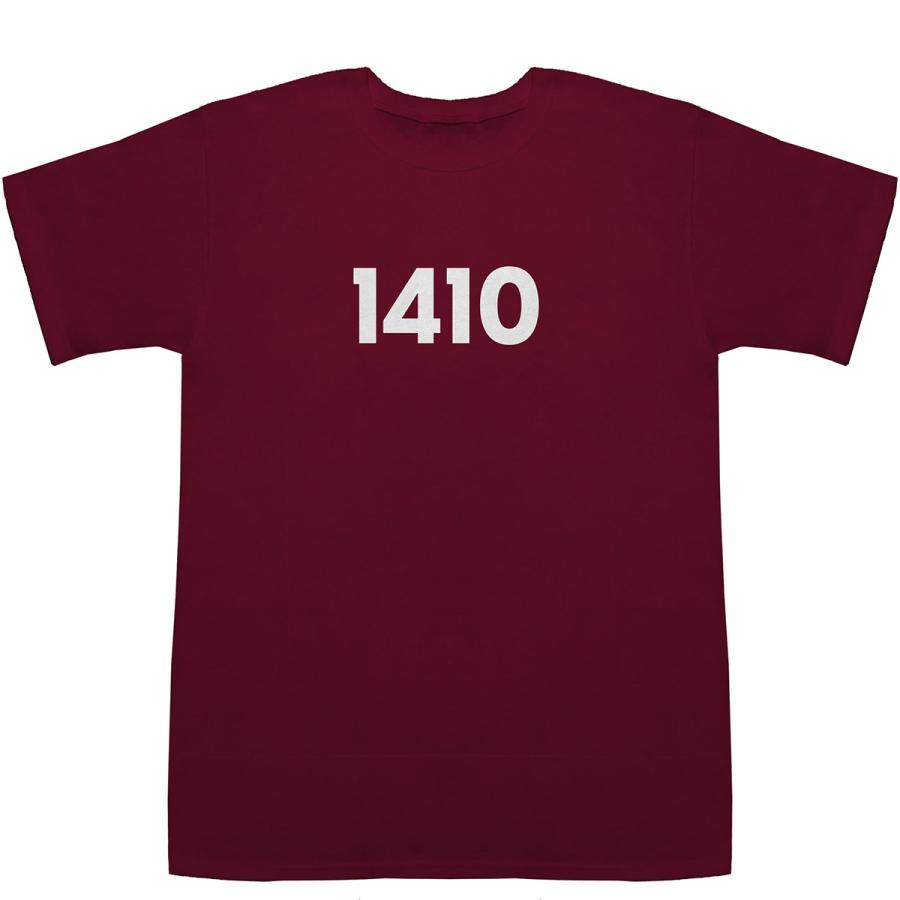 1410 T-shirts【Tシャツ】【ティーシャツ】【数字】【年代】【品番】【西暦】｜bass-controll｜05