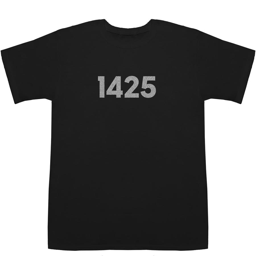 1425 T-shirts【Tシャツ】【ティーシャツ】【数字】【年代】【品番
