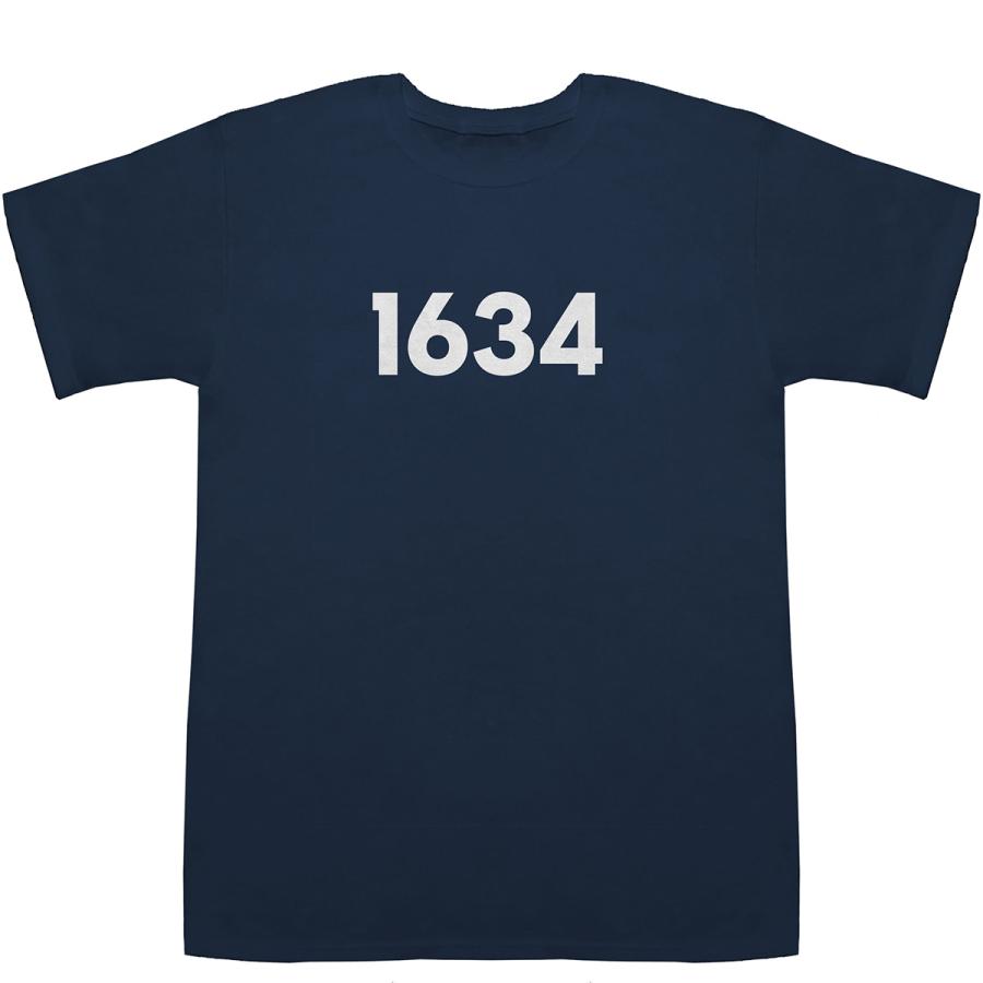 1634 T-shirts【Tシャツ】【ティーシャツ】【数字】【年代】【品番