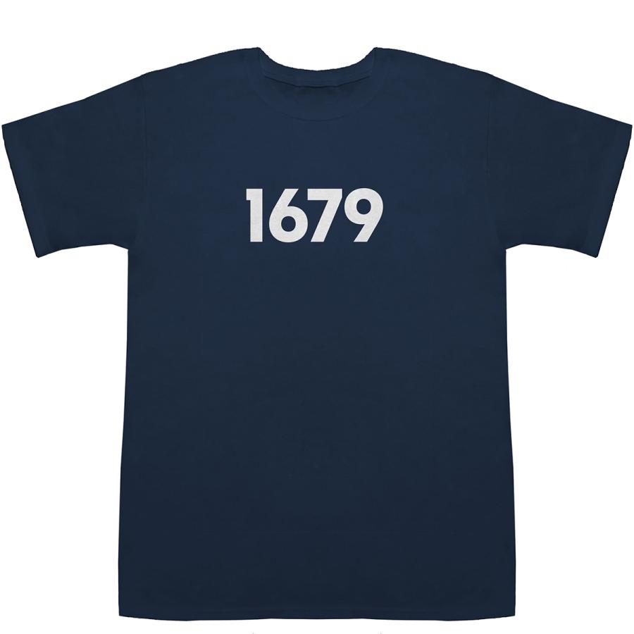 1679 T-shirts【Tシャツ】【ティーシャツ】【数字】【年代】【品番