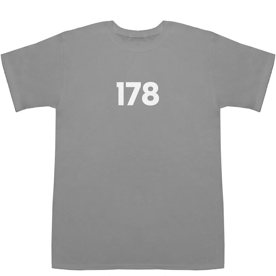 178 T-shirts【Tシャツ】【ティーシャツ】【数字】【年代】【品番