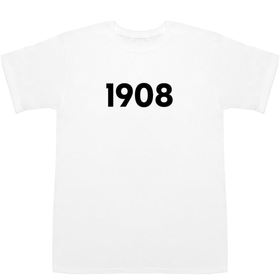 1908 T-shirts【Tシャツ】【ティーシャツ】【数字】【年代】【品番