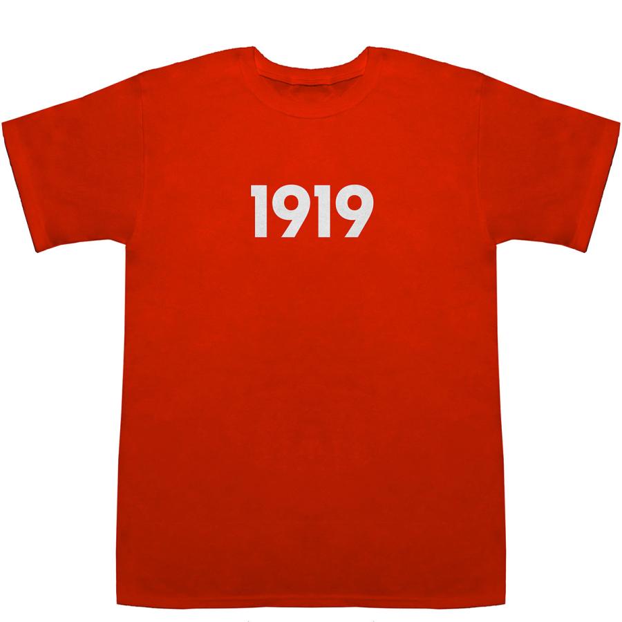 1919 T-shirts【Tシャツ】【ティーシャツ】【数字】【年代