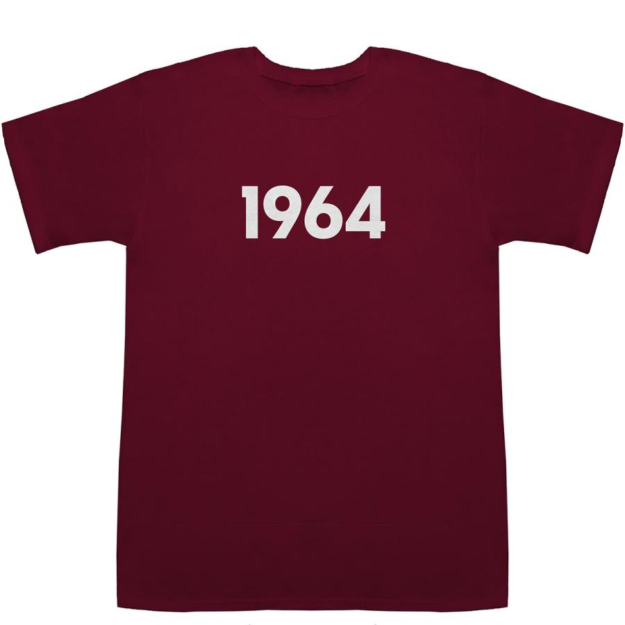 てぃーしゃつ 1964 T-shirts【Tシャツ】【ティーシャツ】【数字】【年代