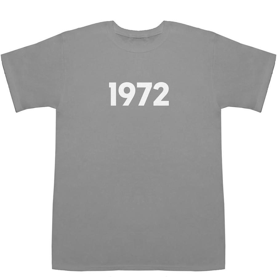 1972 T-shirts【Tシャツ】【ティーシャツ】【数字】【年代