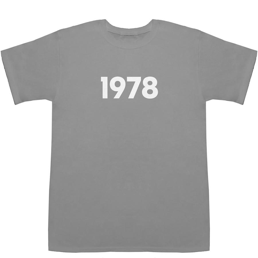 1978 T-shirts【Tシャツ】【ティーシャツ】【数字】【年代