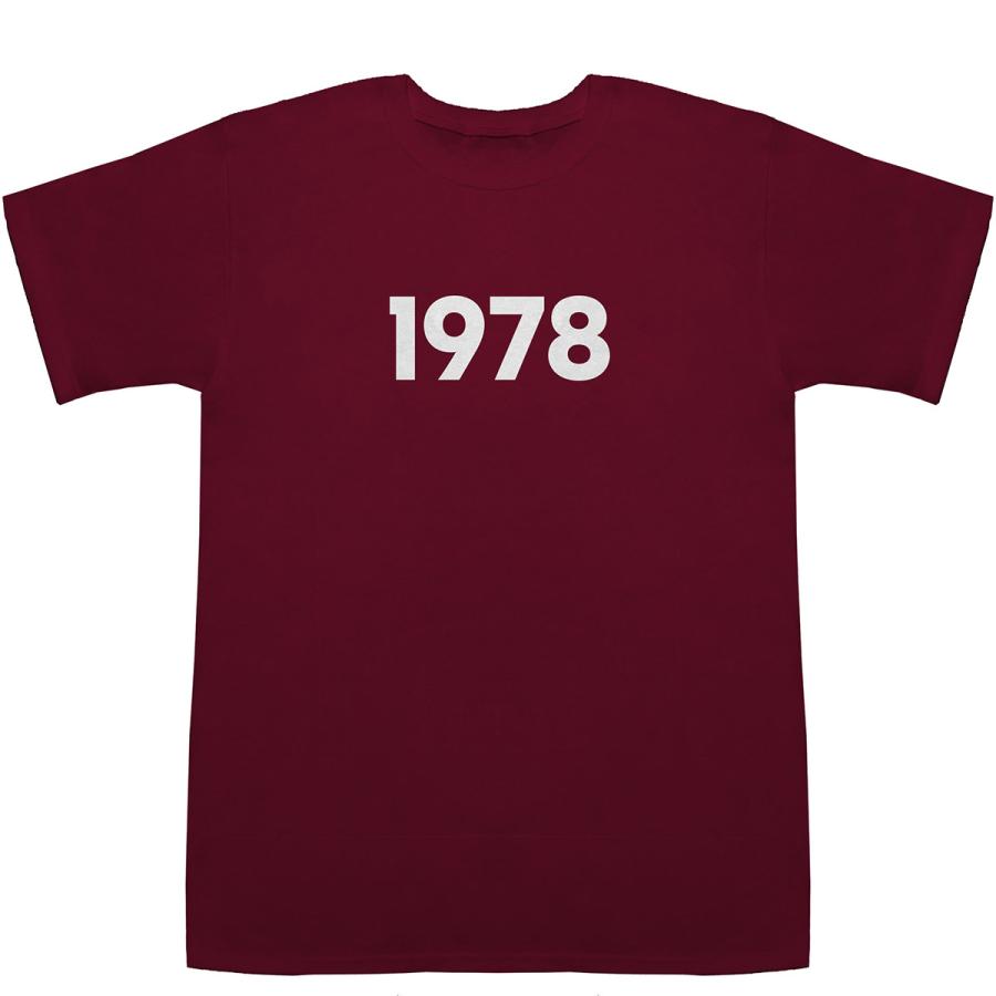 1978 T-shirts【Tシャツ】【ティーシャツ】【数字】【年代