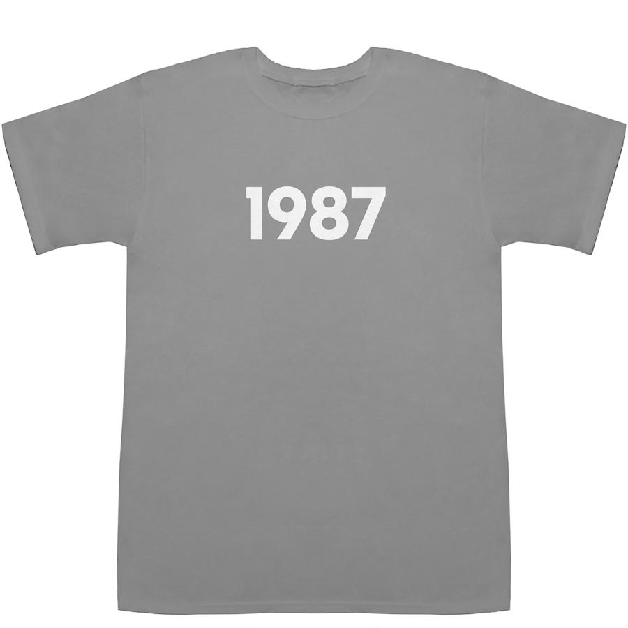 1987 T-shirts【Tシャツ】【ティーシャツ】【数字】【年代