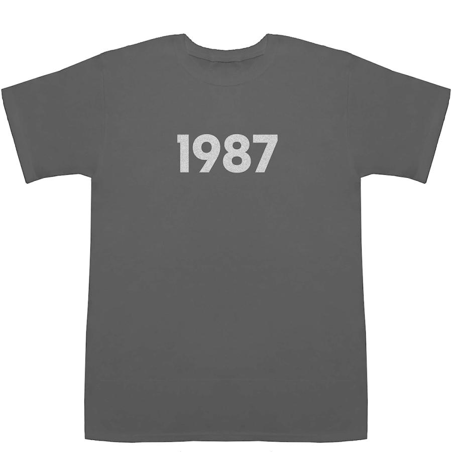 1987 T-shirts【Tシャツ】【ティーシャツ】【数字】【年代