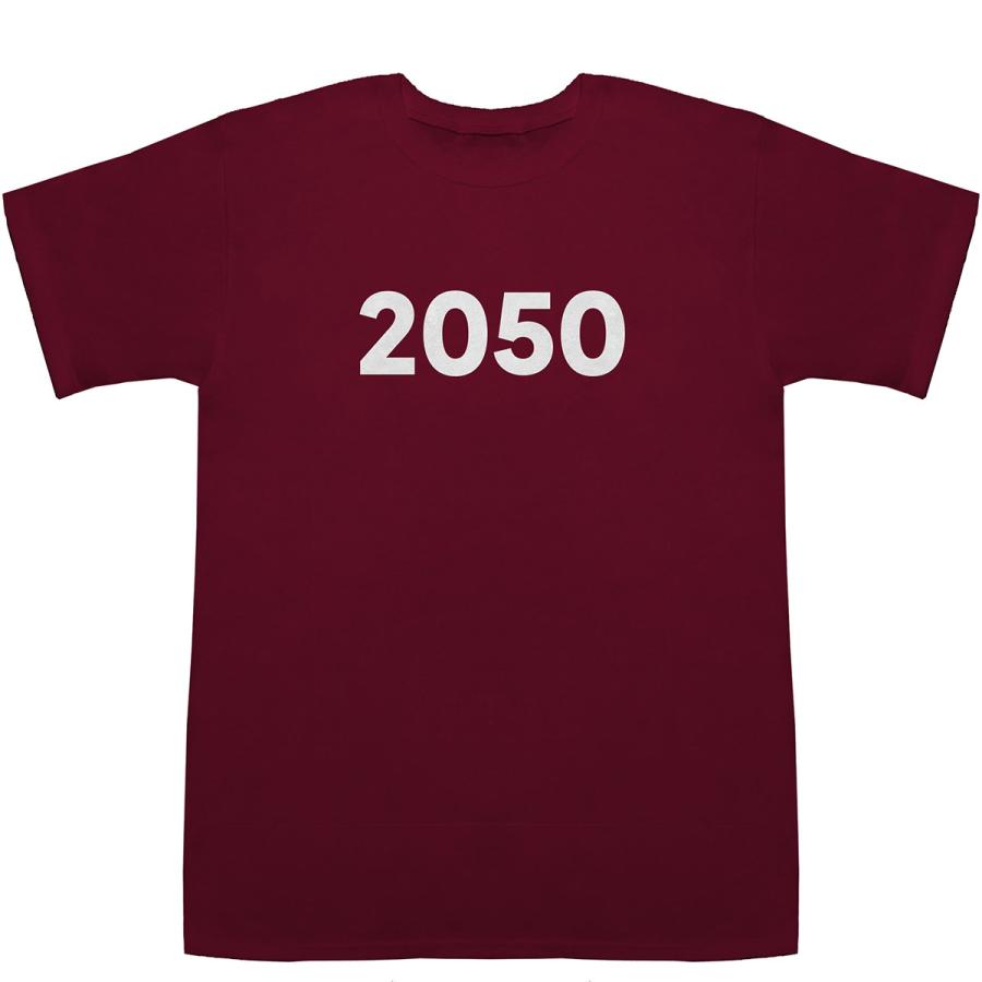 2050 T-shirts【Tシャツ】【ティーシャツ】【数字】【年代】【品番】【西暦】｜bass-controll｜05