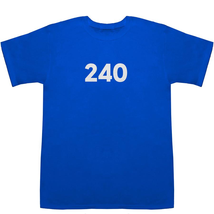 240 T-shirts【Tシャツ】【ティーシャツ】【数字】【年代】【品番
