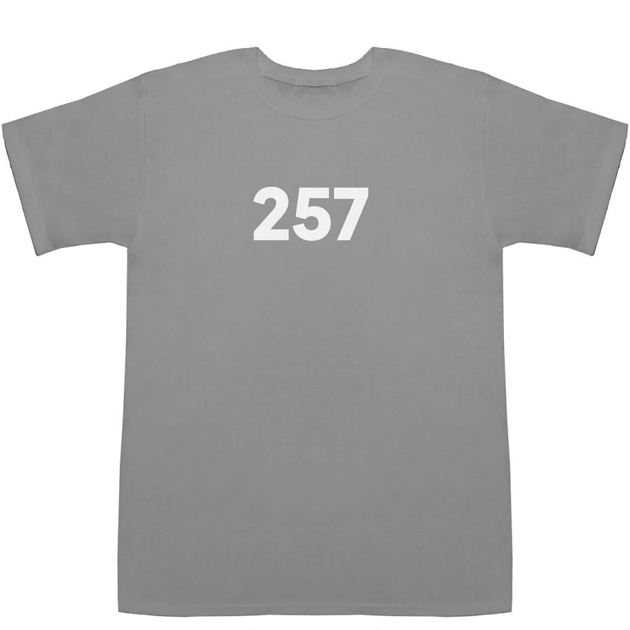 257 T-shirts【Tシャツ】【ティーシャツ】【数字】【年代