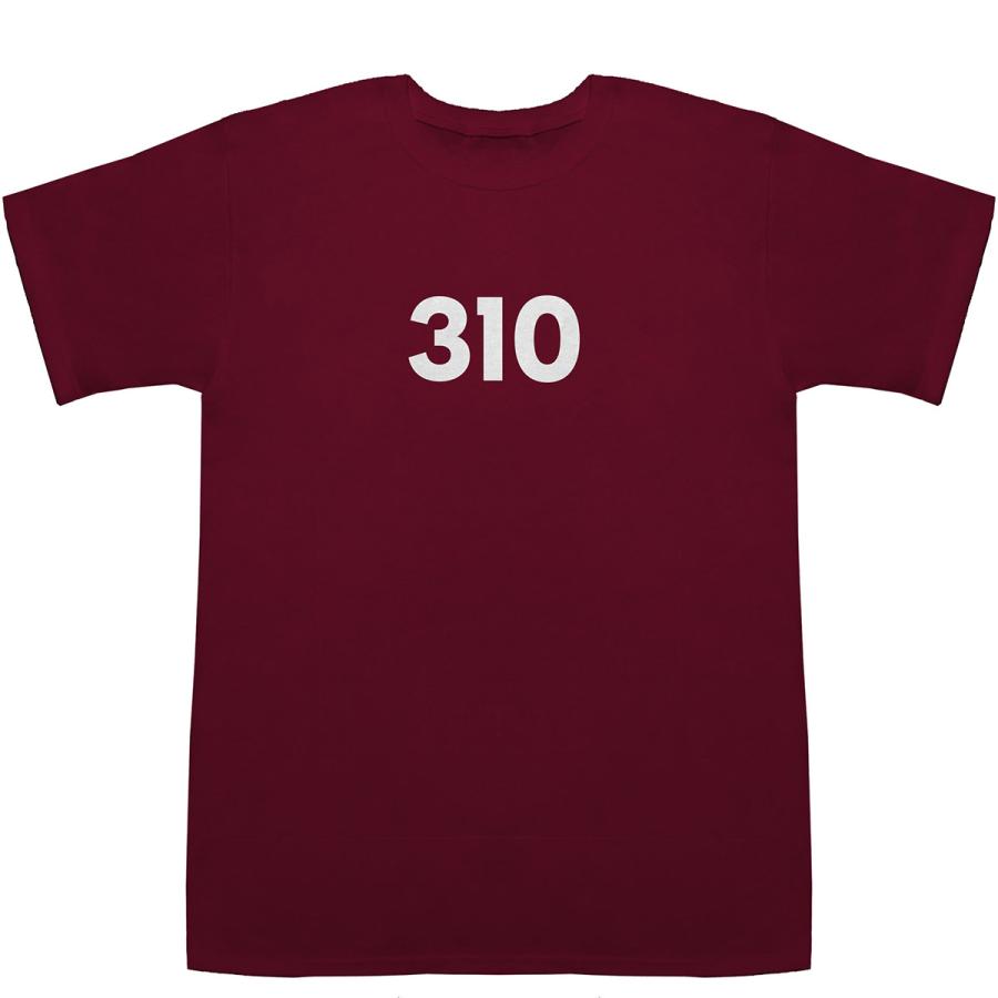 310 T-shirts【Tシャツ】【ティーシャツ】【数字】【年代】【品番