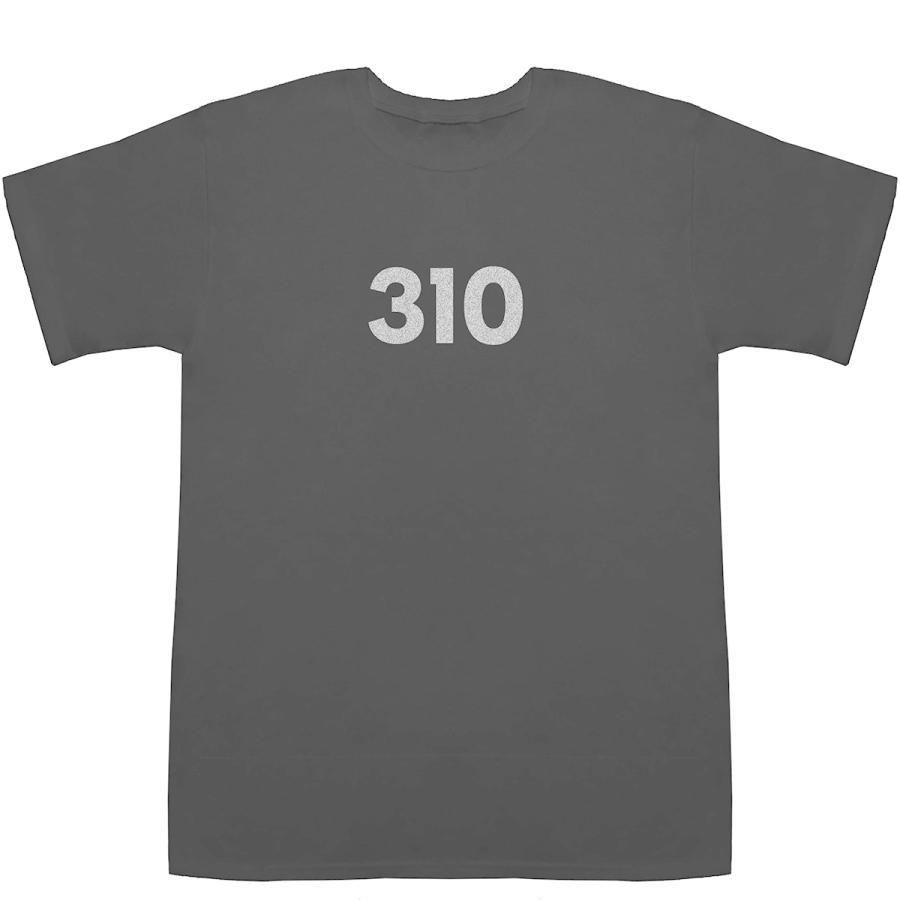 310 T-shirts【Tシャツ】【ティーシャツ】【数字】【年代】【品番