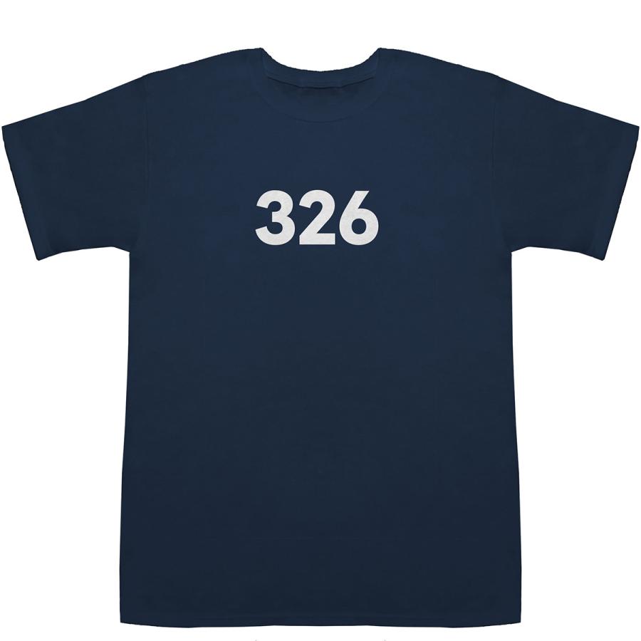 326 T-shirts【Tシャツ】【ティーシャツ】【数字】【年代