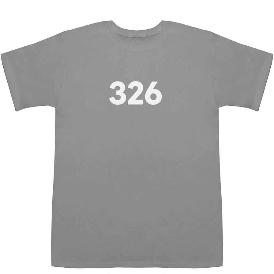 326 T-shirts【Tシャツ】【ティーシャツ】【数字】【年代