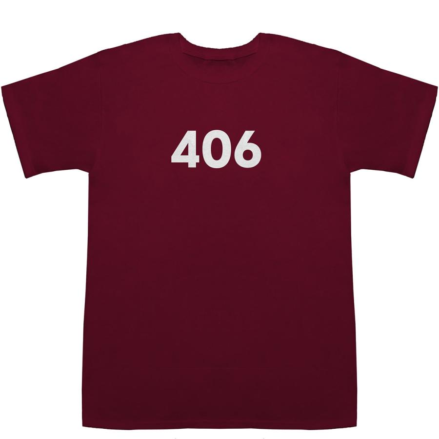 406 T-shirts【Tシャツ】【ティーシャツ】【数字】【年代】【品番】【西暦】｜bass-controll｜05