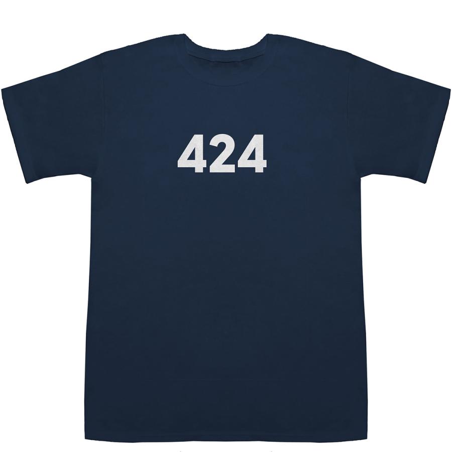 424 T-shirts【Tシャツ】【ティーシャツ】【数字】【年代】【品番 