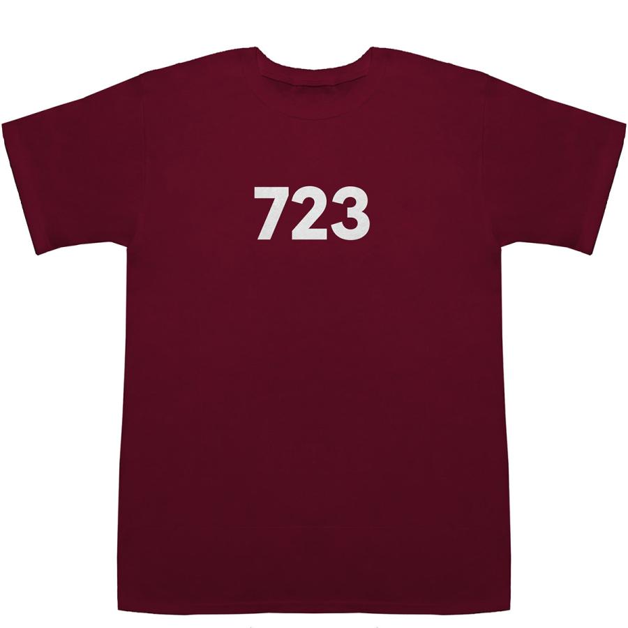 723 T-shirts【Tシャツ】【ティーシャツ】【数字】【年代