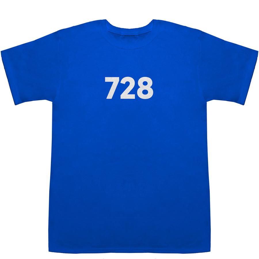 728 T-shirts【Tシャツ】【ティーシャツ】【数字】【年代】【品番