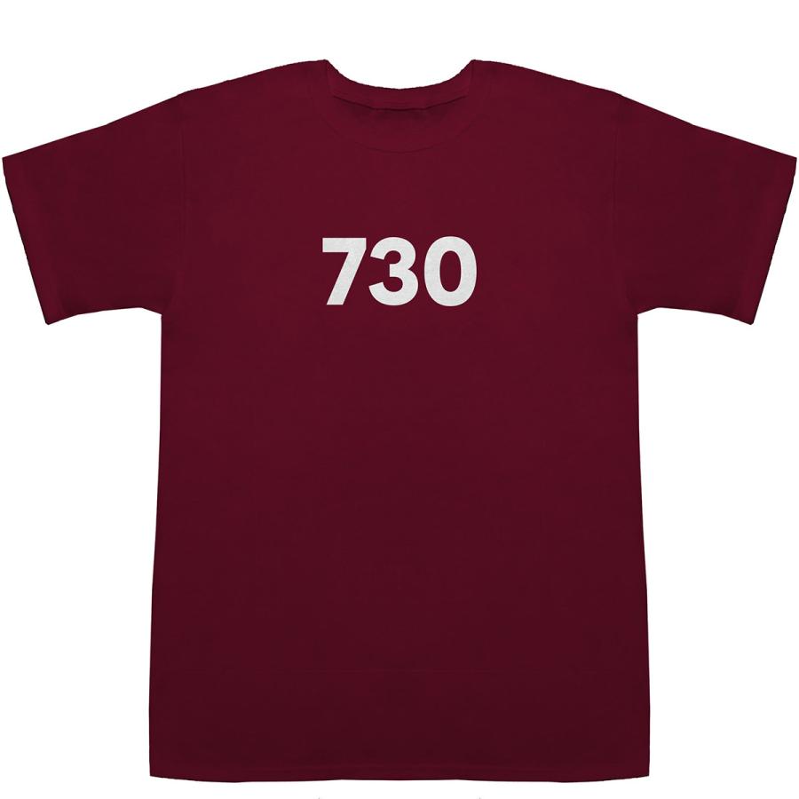 730 T-shirts【Tシャツ】【ティーシャツ】【数字】【年代