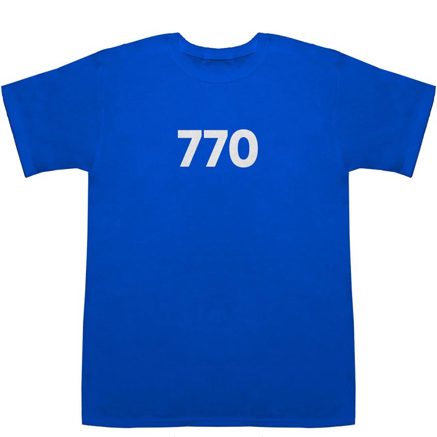 770 T-shirts【Tシャツ】【ティーシャツ】【数字】【年代】【品番