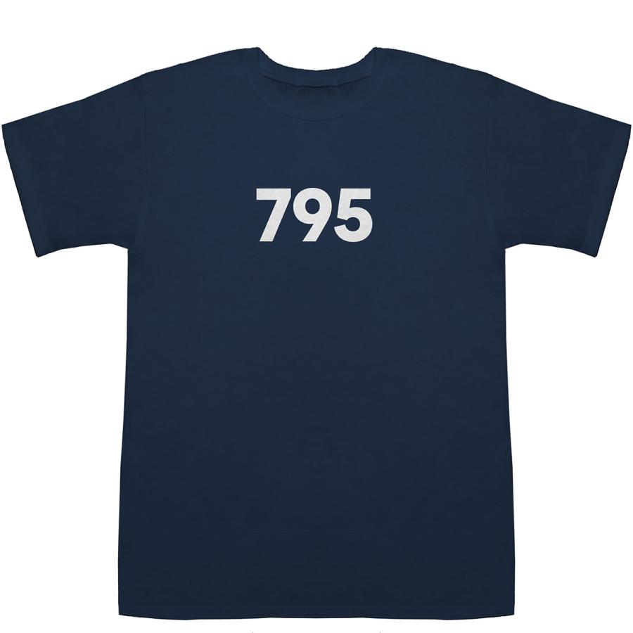 795 T-shirts【Tシャツ】【ティーシャツ】【数字】【年代】【品番