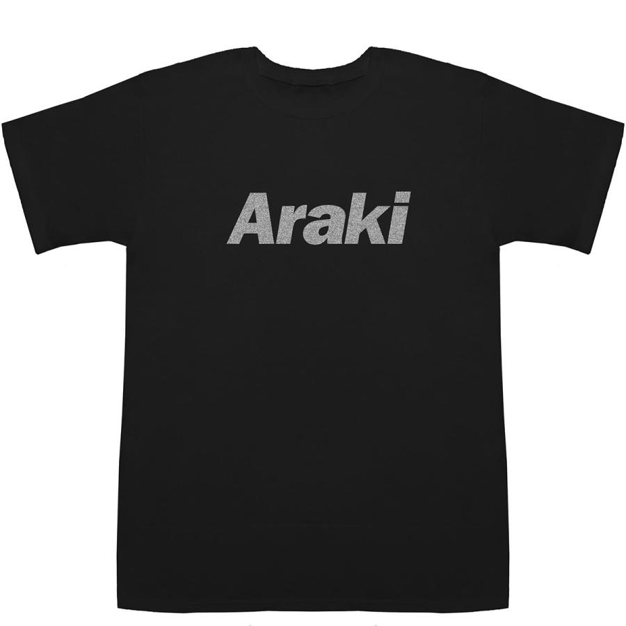 荒木 アラキ Araki T-shirts【Tシャツ】【ティーシャツ】【名前 