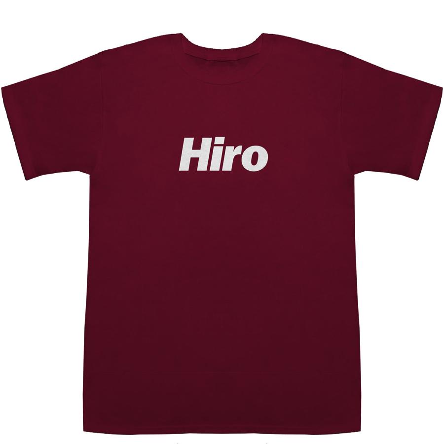 Hiro ひろ 広 浩 弘 尋 宏 T-shirts【Tシャツ】【ティーシャツ】【名前