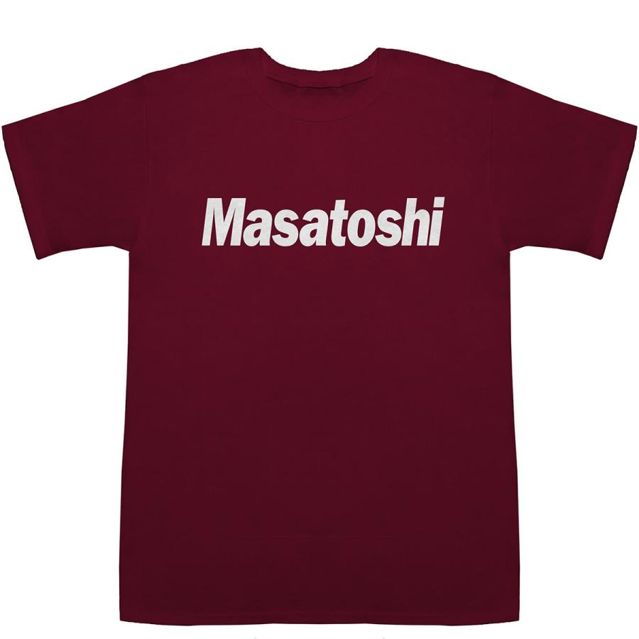 Masatoshi まさとし 正敏 正俊 雅功 雅敏 雅俊 T-shirts【Tシャツ】【ティーシャツ】【名前】【なまえ】【苗字】｜bass-controll｜05