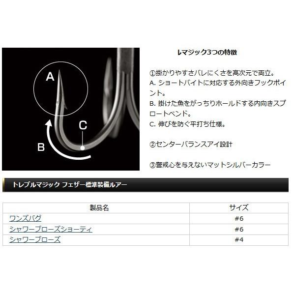 エバーグリーン Evergreen トレブルマジック フェザー 淡水専用 メール便配送可 まとめ送料割 釣具のバスメイトインフィニティ 通販 Paypayモール