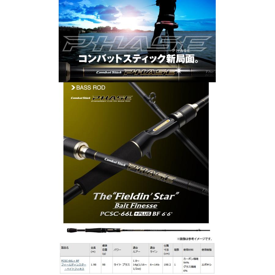 エバーグリーン フェイズ フィールディンスター・ PCSC-66L+BF 美品 フェイズ ○エバーグリーン EVERGREEN フェイズ PCSC-66L＋BF フィール