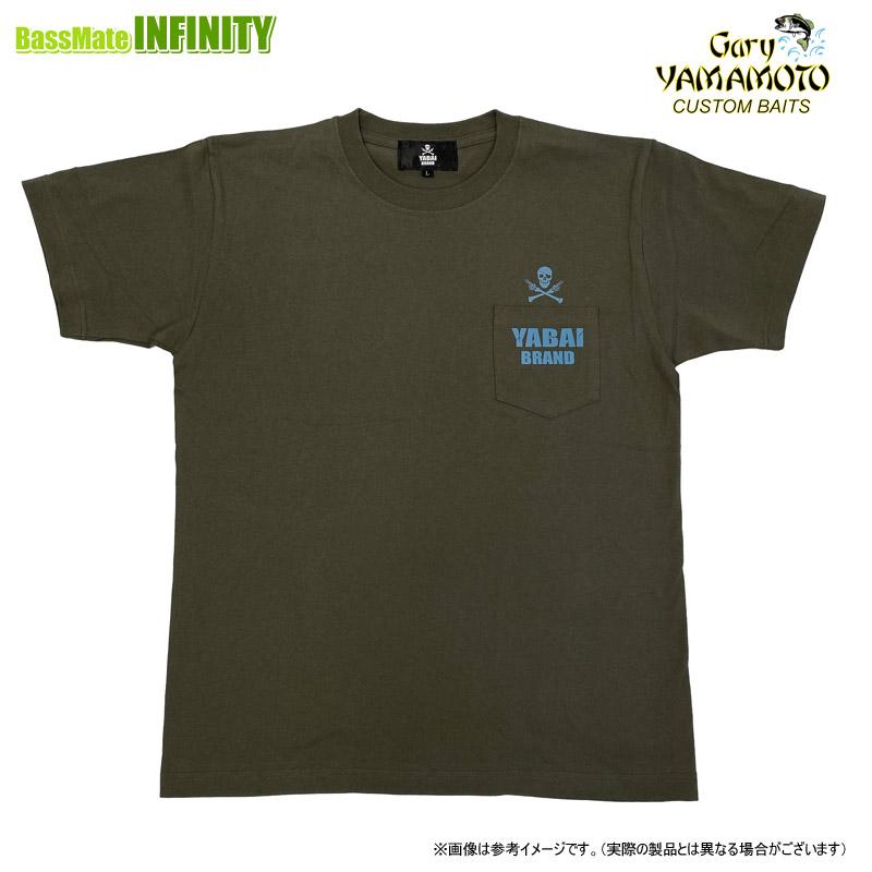 Gary YAMAMOTO ゲーリーヤマモト YABAI ポケットTシャツ (アーミー 