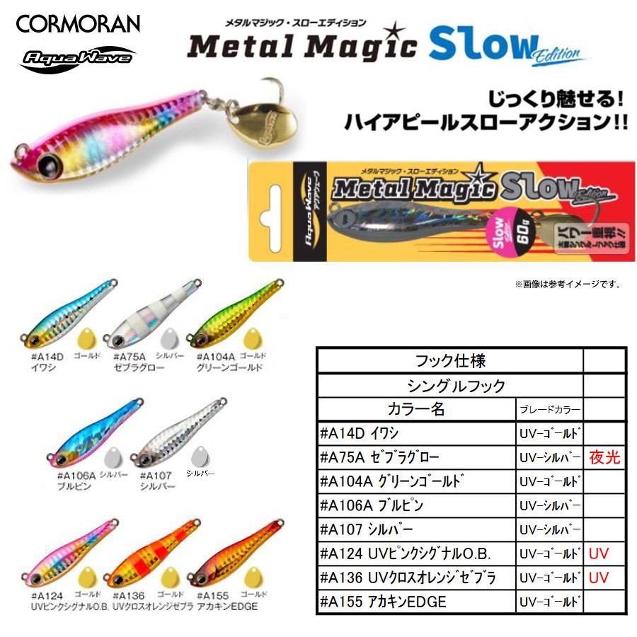 コーモラン　アクアウェーブ メタルマジック・スローエディション 60g 【メール便配送可】 【まとめ送料割】｜bass-infinity｜02