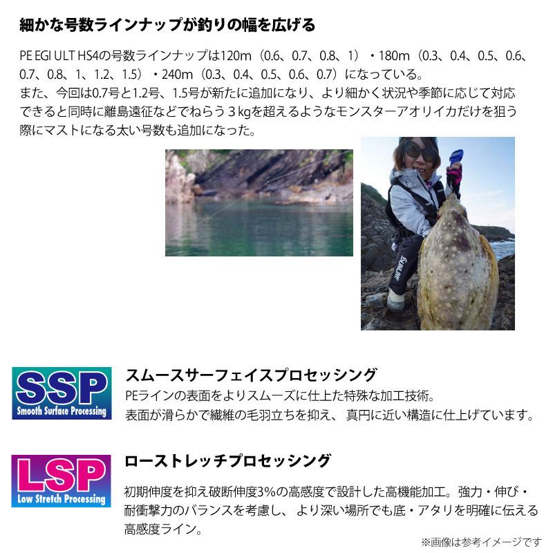 ソルティメイト ○サンライン ソルティメイト PE EGI ULT HS4 240m 0.4
