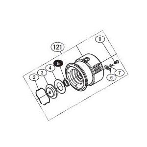 ●シマノ　15 ツインパワー C2000S (033642)用 純正標準スプール (パーツ品番1089M)