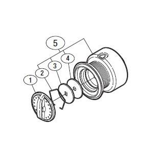 シマノ 11 アリビオ 1000 用 純正標準スプール パーツ品番105 保証書付