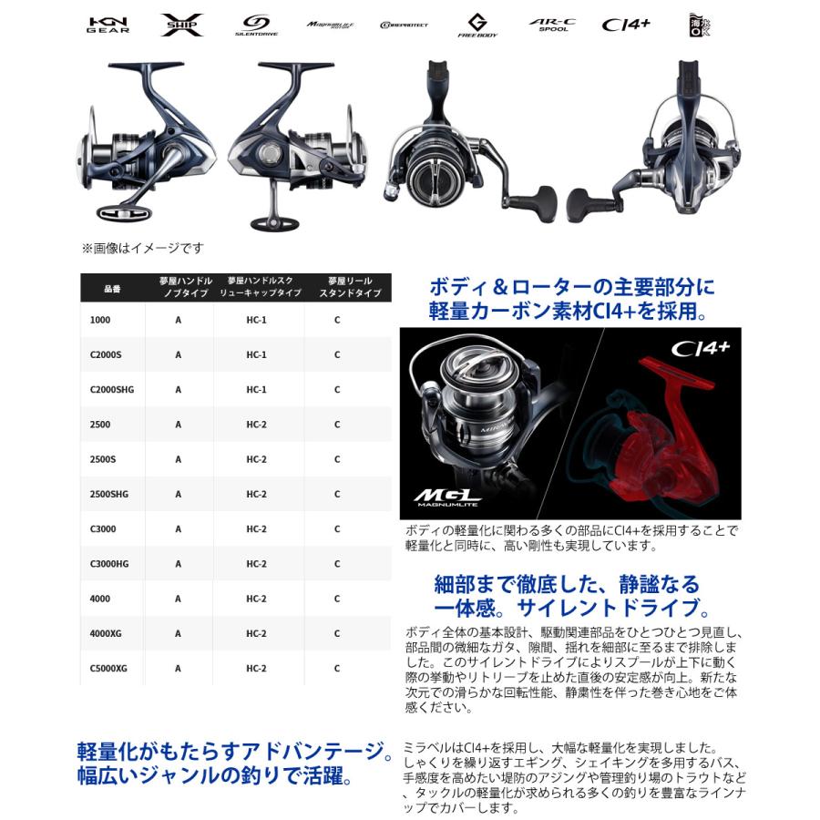 シマノ ○シマノ 22 ミラベル C2000SHG (045133) 【まとめ送料割