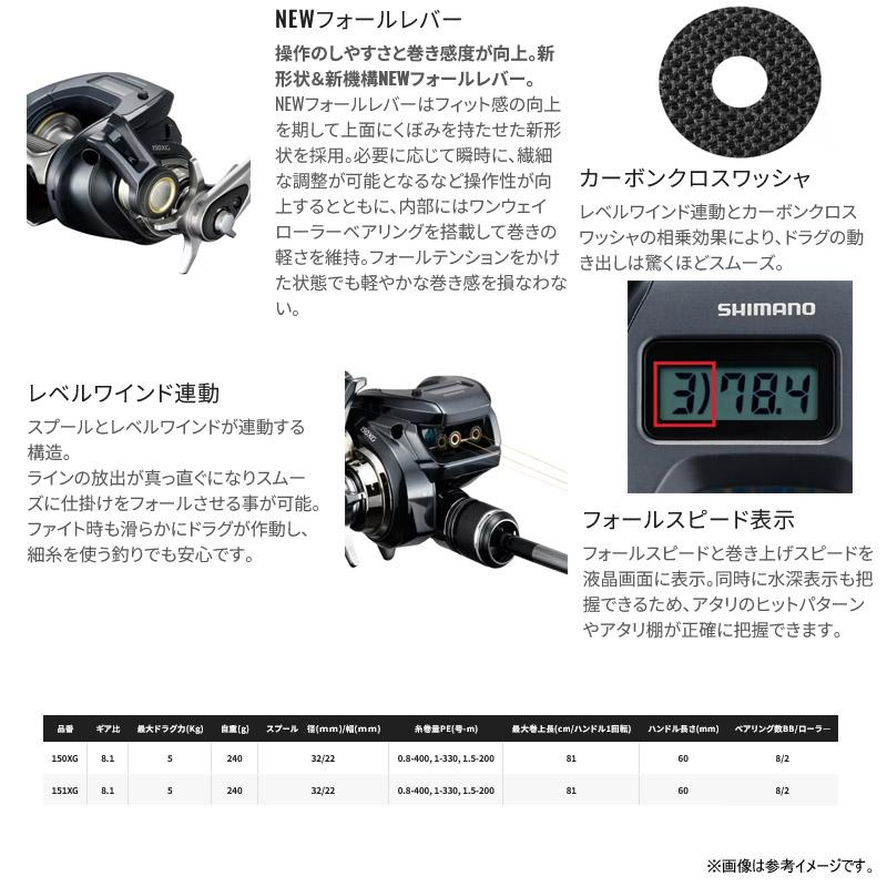 ●シマノ 24 グラップラー プレミアム 150XG（047182）（右ハンドル） 【まとめ送料割】の画像